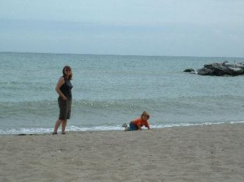 gavin & grandma - lake ontario
