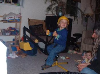 new digger and hard hat
