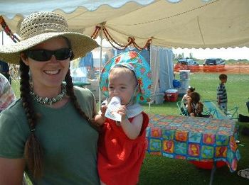 mom and hazel at fest
