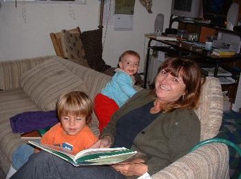 hawk and raven with grandma
