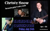 Performing at EagleSpeak Coffeehouse