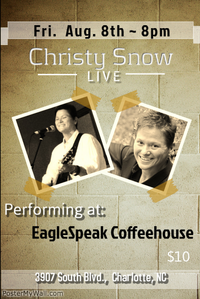 Performing at EagleSpeak Coffeehouse