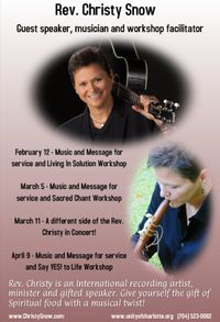Guest Speaker & Musician