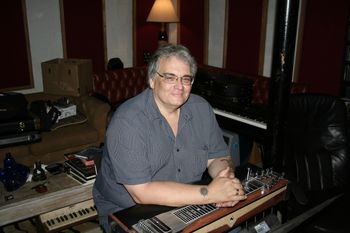 Steel guitar player Mark van Allen.
