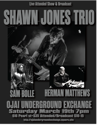 Shawn Jones Trio W/ Herman Matthews and Sam Bolle at the Exchange!