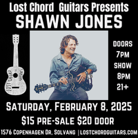 Shawn Jones returns to Lost Chord Guitars in Solvang!