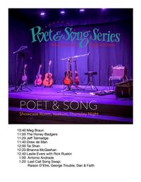 Poet & Song Showcase Room