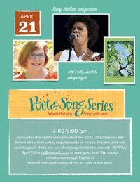 Poet & Song Series Presents poet and playwright, Teri Foltz, reading from her new collection, THE TROUBLE WITH THINKING. along with songwriter and Cincinnati icon, Tracy Walker