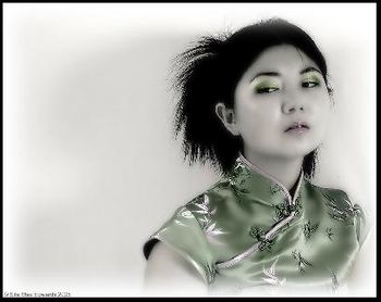 Sita - Green Asian Shirt
