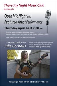 Songwriter Open Mic Featuring Julie Corbalis