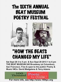 The 6th Annual Beat Museum Poetry Festival - Saturday & Sunday, September 28-29!
