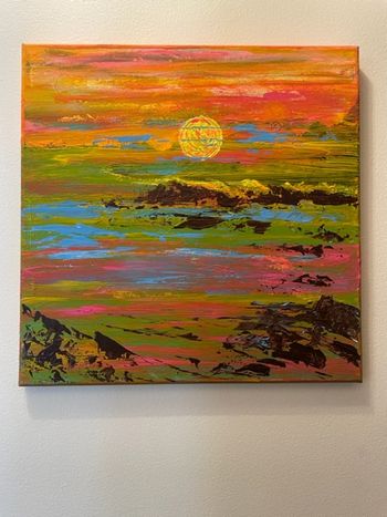 Lollipop Sun 12" x 12"

