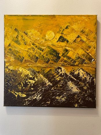 Early Morning Lift Off/Yellow Brick Mountains 12" x 12"
