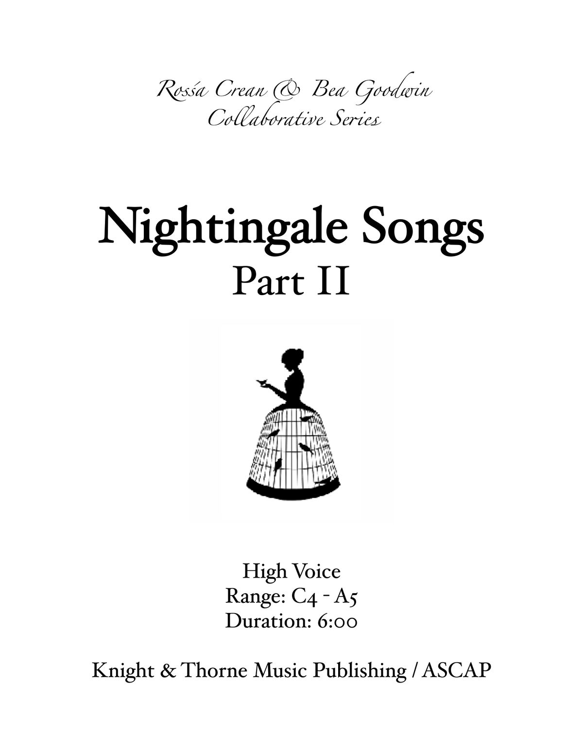 Nightingale Songs, Part 2 - High Voice