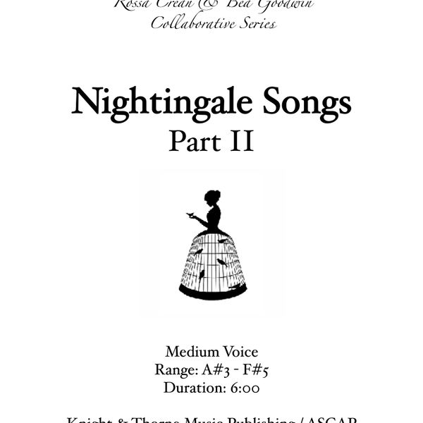 Nightingale Songs, Part 2 - Medium Voice