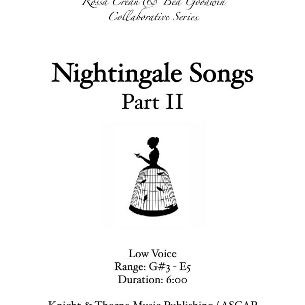 Nightingale Songs, Part 2 - Low Voice