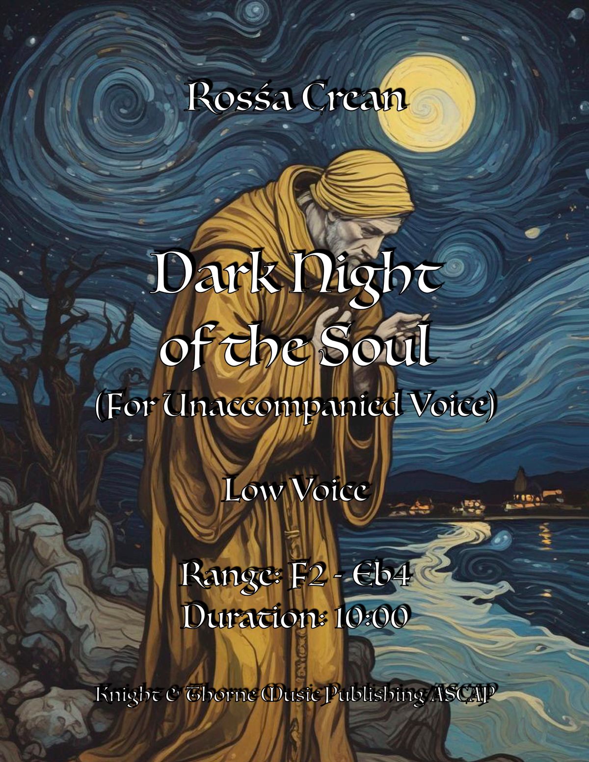 Dark Night of the Soul (For Unaccompanied Voice) - Low (Bass Clef)