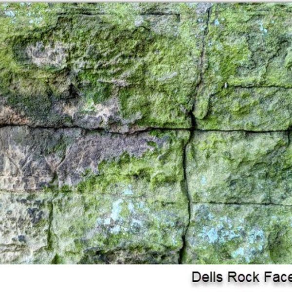 Set of 2 Notecards - "Dells Rock Face"