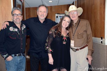 May 16, 2019. Chris Casello, Rudy Gatlin, Carlene, and the Gatlin brothers' father.
