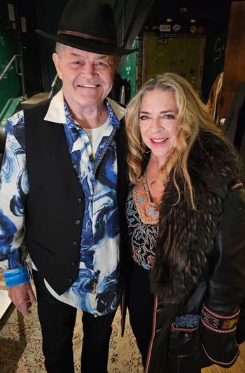 December 3, 2025. Carlene has often said what a huge fan of The Monkees she has always been, so it was a thrill for her to meet Micky Dolenz after his show at Nashville City Winery, the first time they were together since she was 12 or 13 and The Monkees came to town to do the Johnny Cash TV show!
