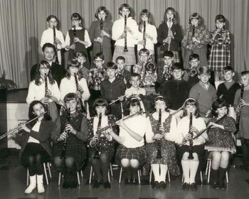 Carlene's 6th Grade Band photo, can you spot her?!
