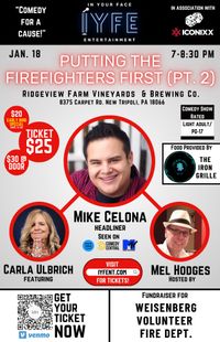 Putting the Firefighters First Fundraiser (Comedy Night)