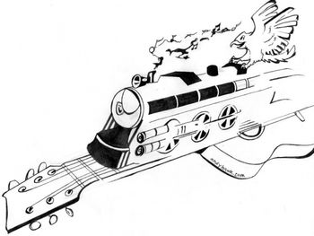 Band logo created by Nadia Blanchard
