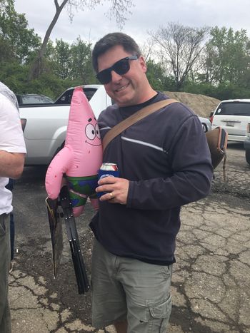 John Hassan and "Friend", PBR10K 2019, Columbus, Ohio
