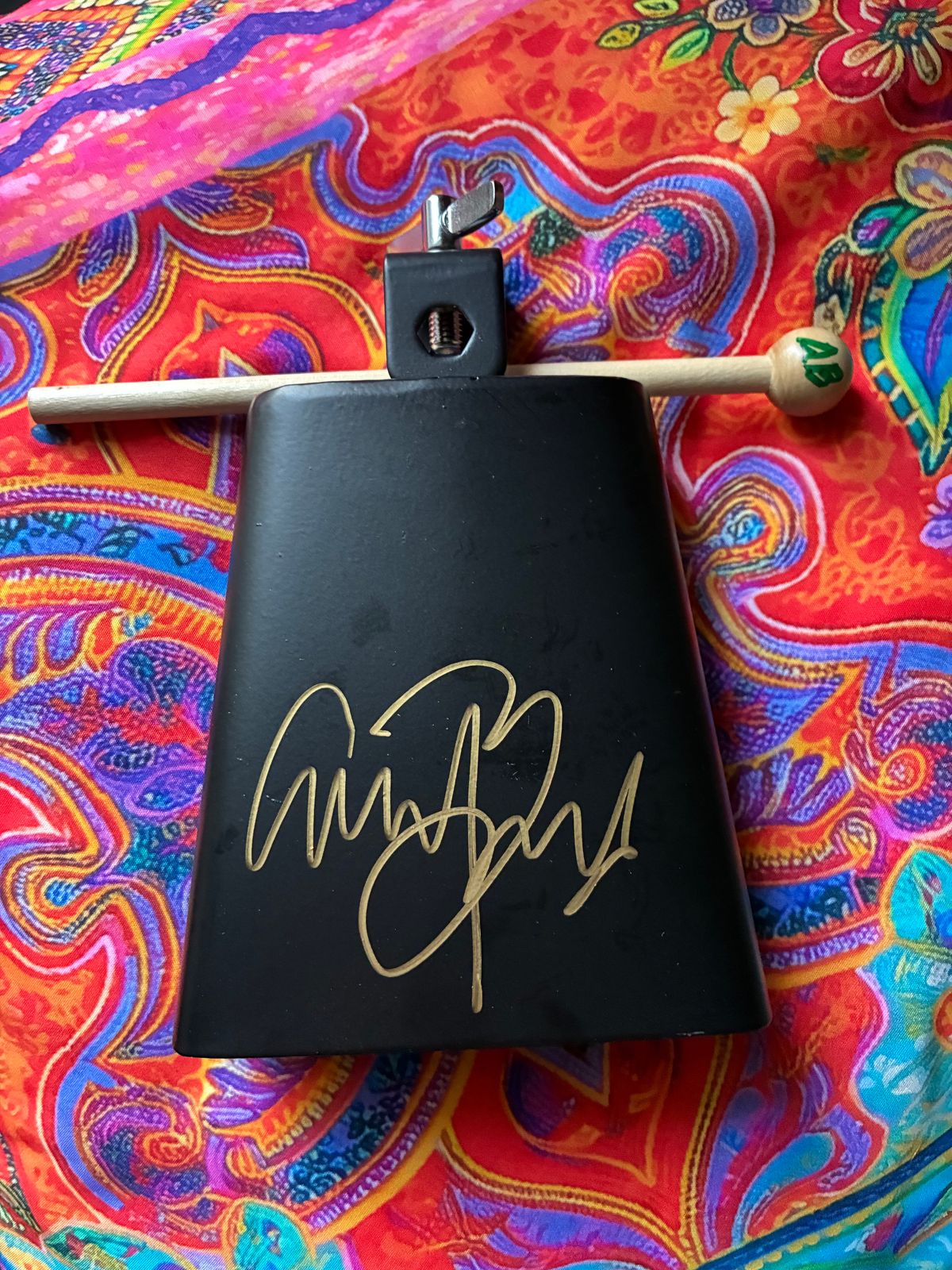 Signed Cowbell and beater