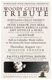"Roll On Columbia" screening & live Woody Guthrie tribute