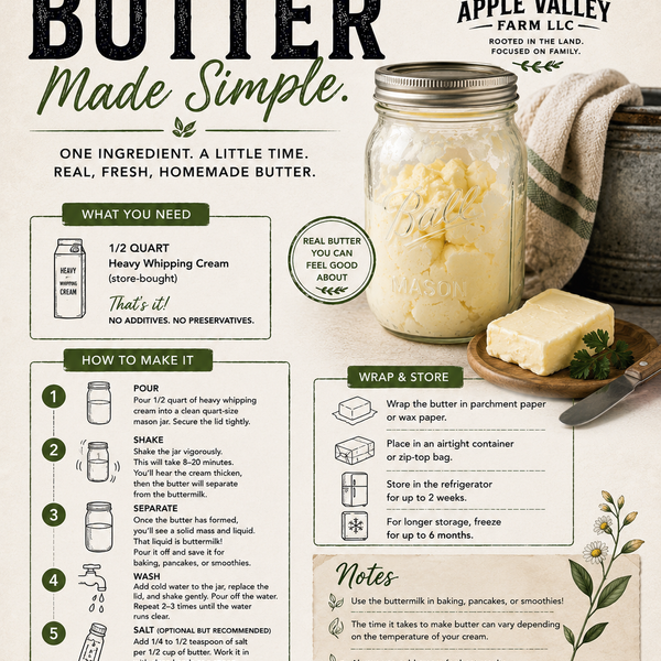 Apple Valley Farm Homemade Butter Guide