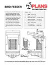 Simple Bird Feeder Downloadable Plans