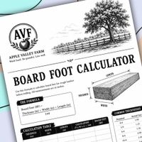 Board Foot Calculator – Printable PDF Download