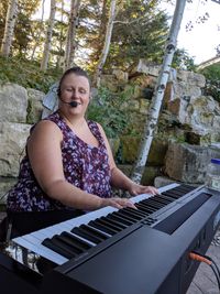 Holly VandenBerg on the Patio!