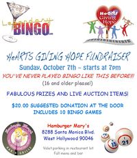 Legendary Bingo Nights, Benefitting HeARTS Giving Hope!