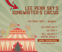 Lee Penn Sky’s Songwriter’s Circus at Bar365