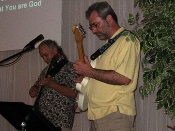 Freddy & BP laying down their lics...
