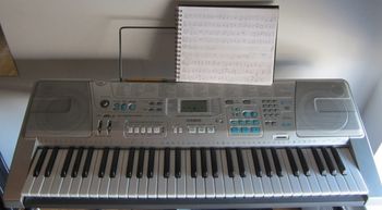 An injured back & unable to play guitar, this  keyboard became my writing tool. (Oct/15 to April/16)
