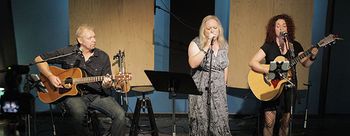NLB cd release 8 Jeffery Marshall, Carla Buffa and I performing at the No Longer Broken cd release party at Ultimate Studios.
