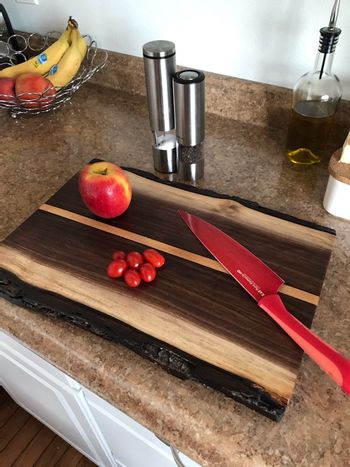 Live Edge Cutting Board (Black Walnut)
