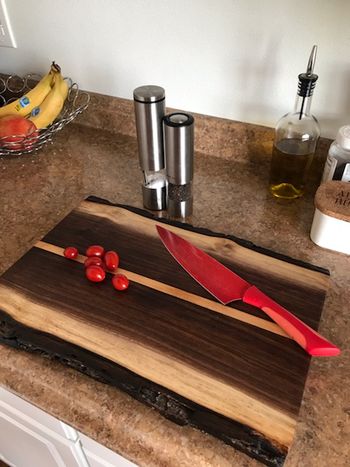 Live Edge Cutting Board (Black Walnut)
