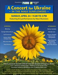 A Concert for Ukraine in the Maui Sunflowers