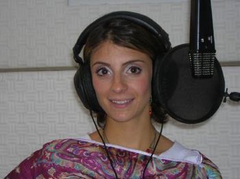 In the recording studio....

