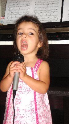 Nowadays, ya gotta start 'em young!!  (my daughter, Autumn Victoria)
