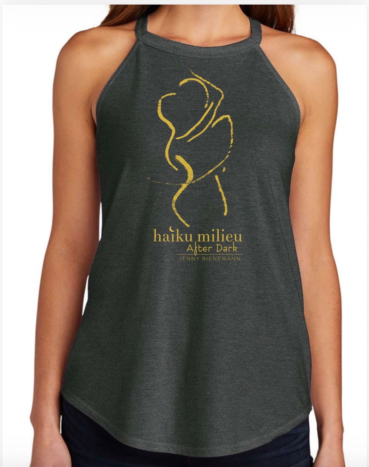 2026 Haiku Milieu After Dark Festival T-shirt charcoal 