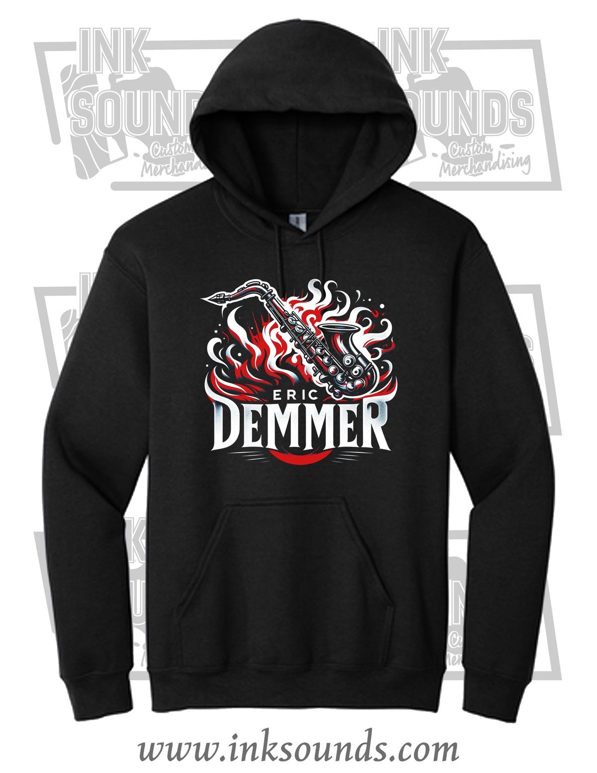 Sax on fire Hoodie