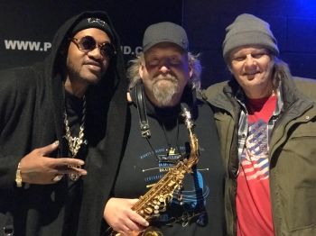 Eric Gayles Me and Walter Trout in St. Louis MO
