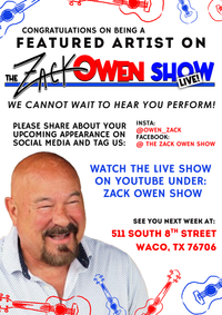 Zack Owen Show - Featured Musician!