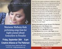 Marianne Matheny-Katz and her Band at the Creative Alliance