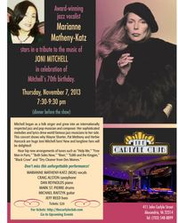 Joni Mitchell 70th Birthday Tribute with the M2K band